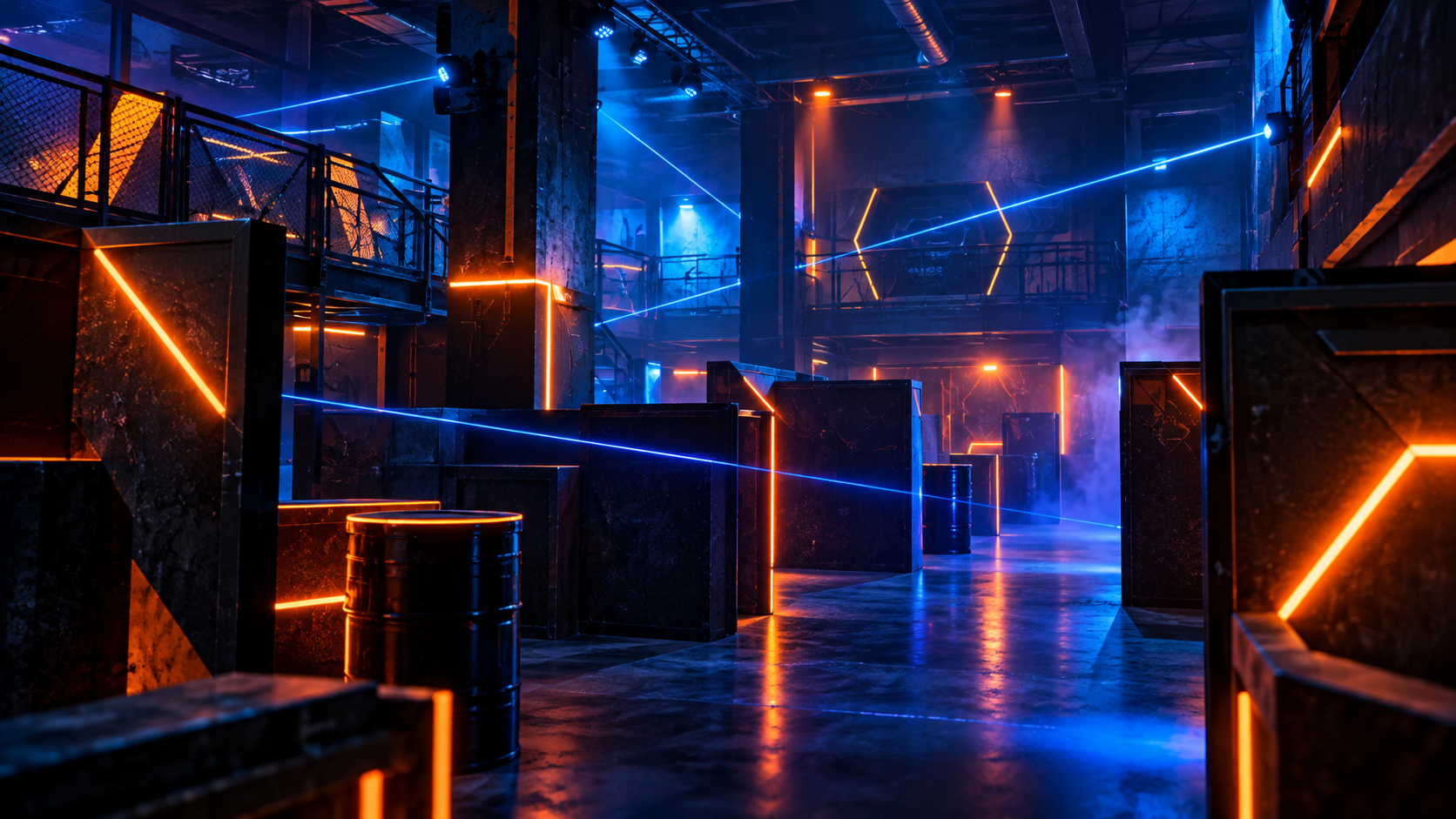 Nowoczesna arena laser tag VOLTARENA Warszawa